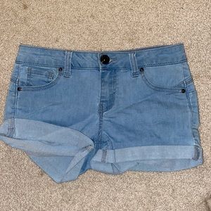 Blue jean shorts!